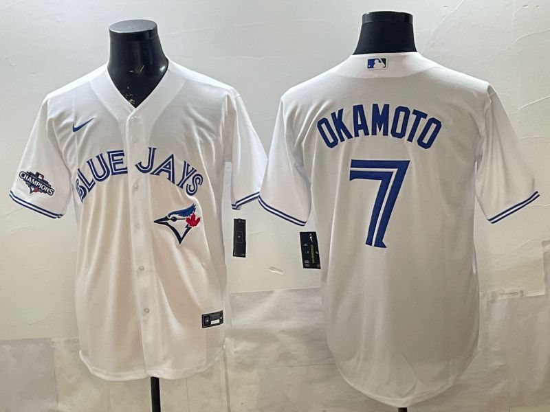 Men 2026 Toronto Blue Jays #7 Okamoto White Game Nike MLB Jersey style 002